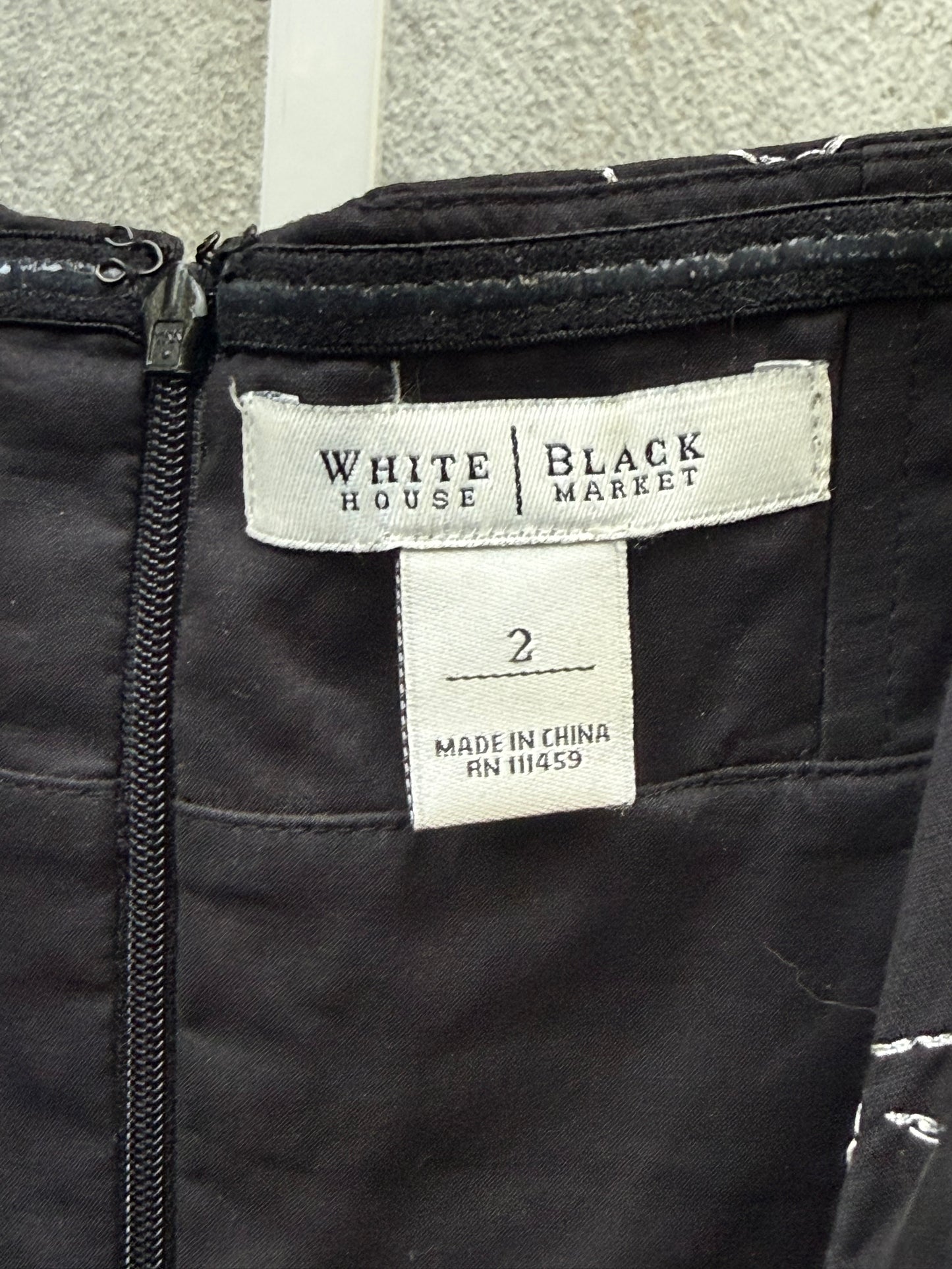 Black Hauler Dress with Silver Floral Embroidery