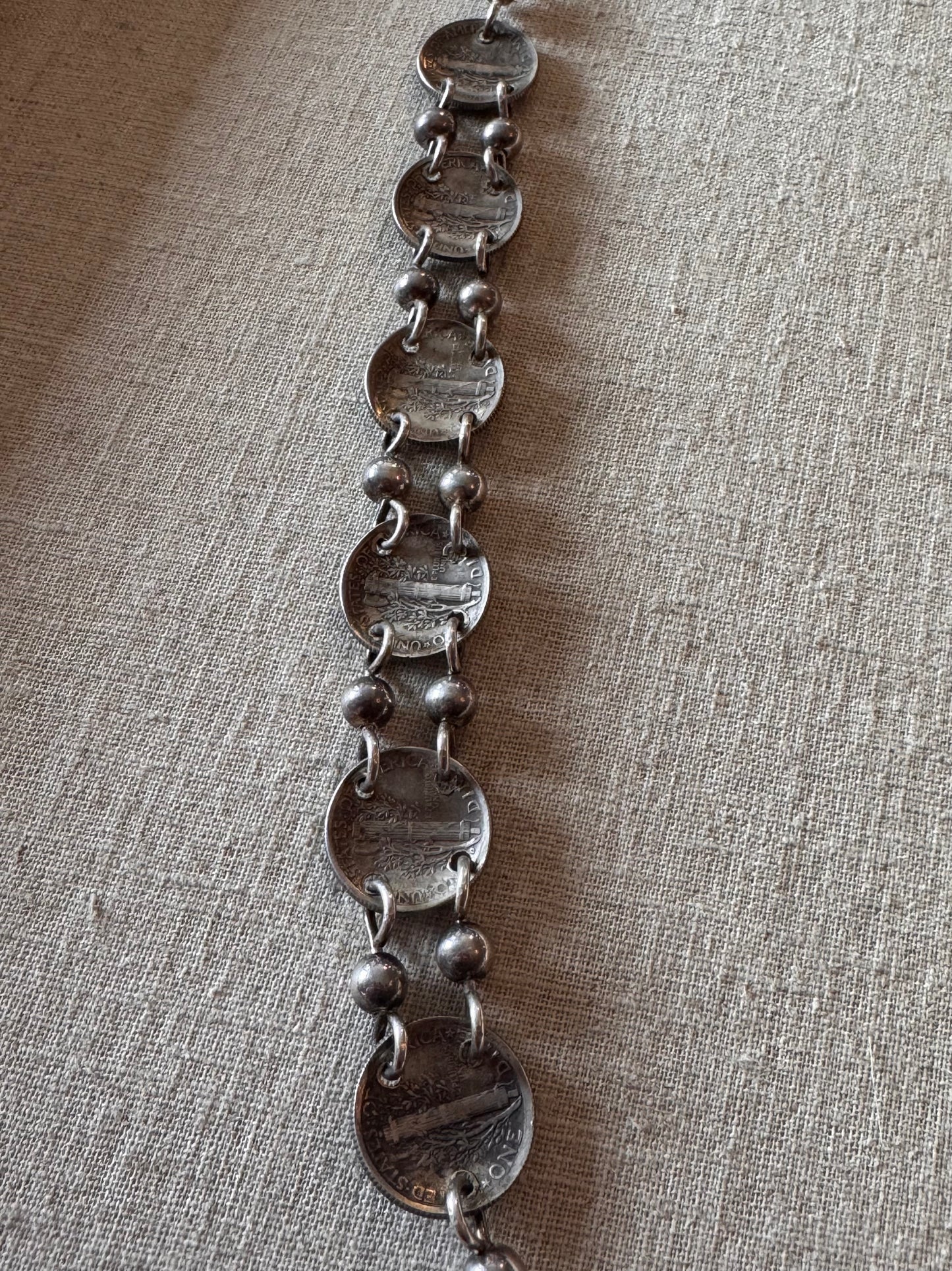 Silver Mercury Dime Silver Bracelet