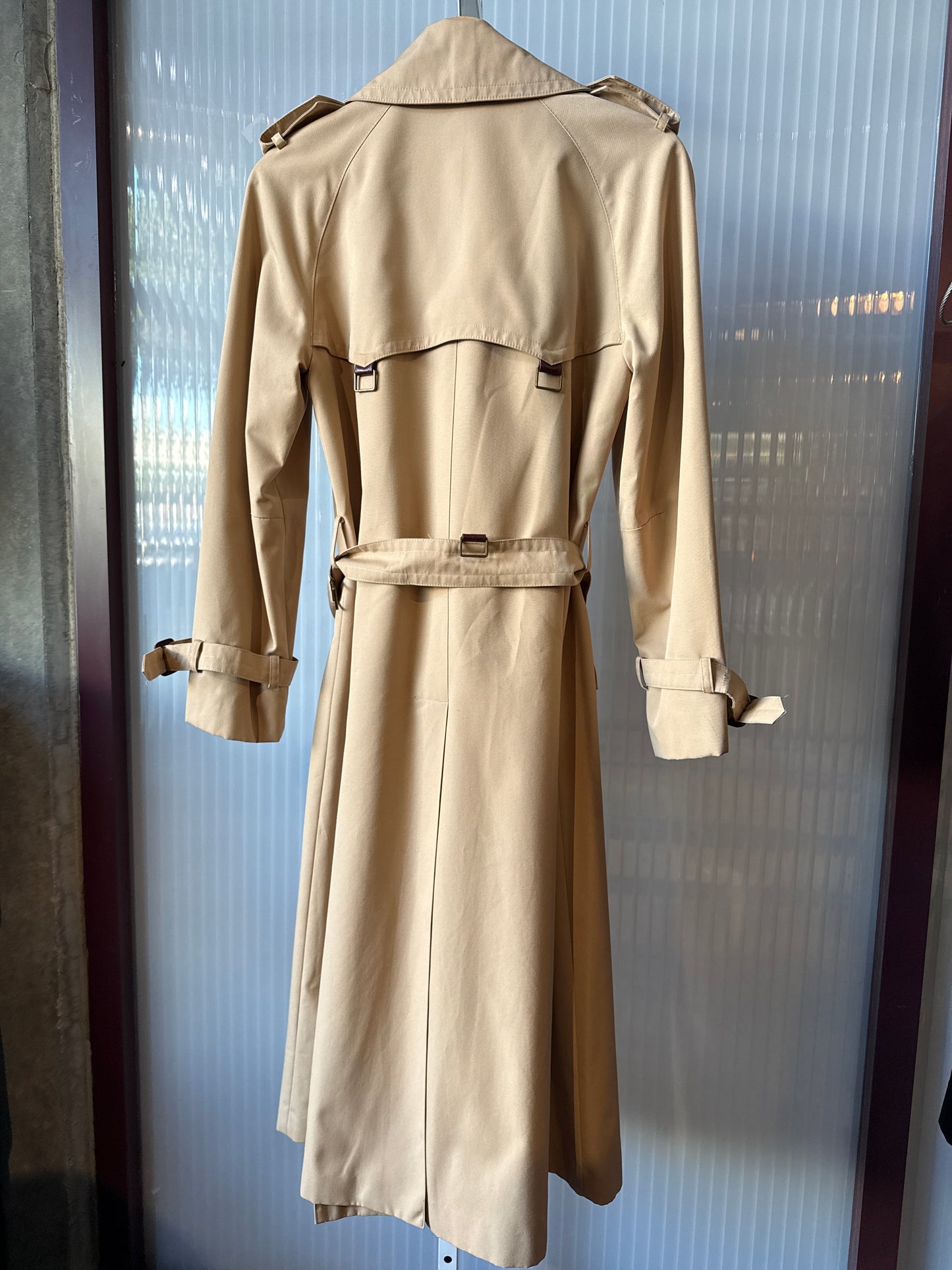 1970s Double Breasted Camel Trench Coat
