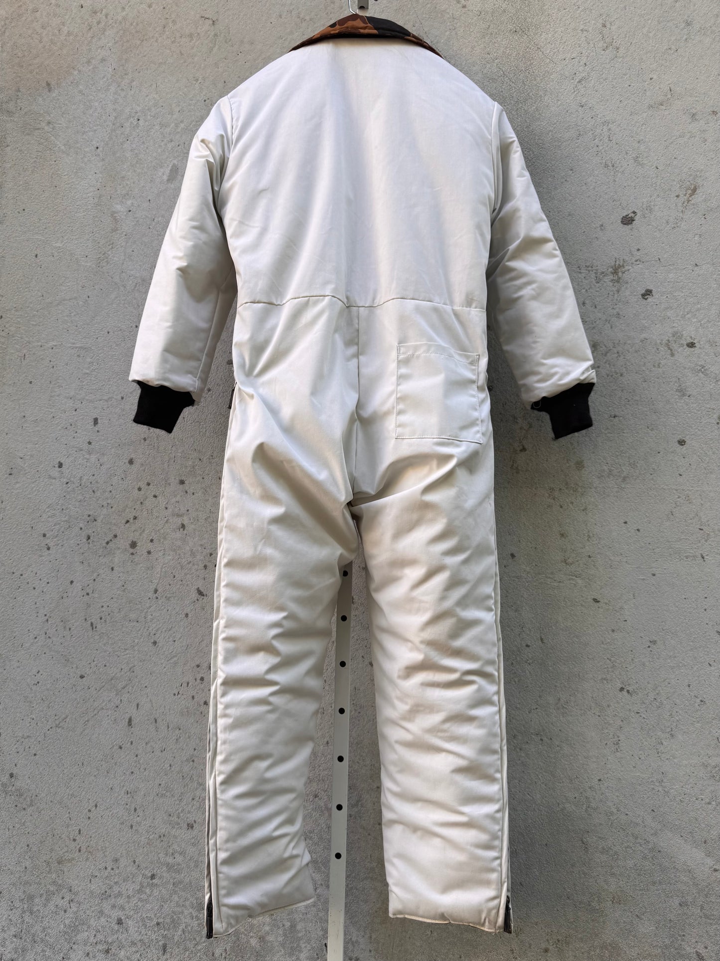 1980s White & Leopard Ski Suit