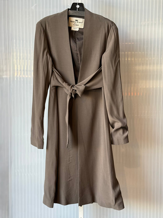 1990s French Grey Robe Jacket