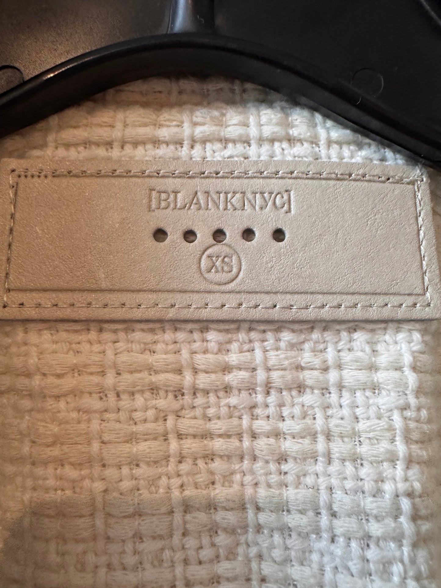 Y2k White Woven Moto Jacket
