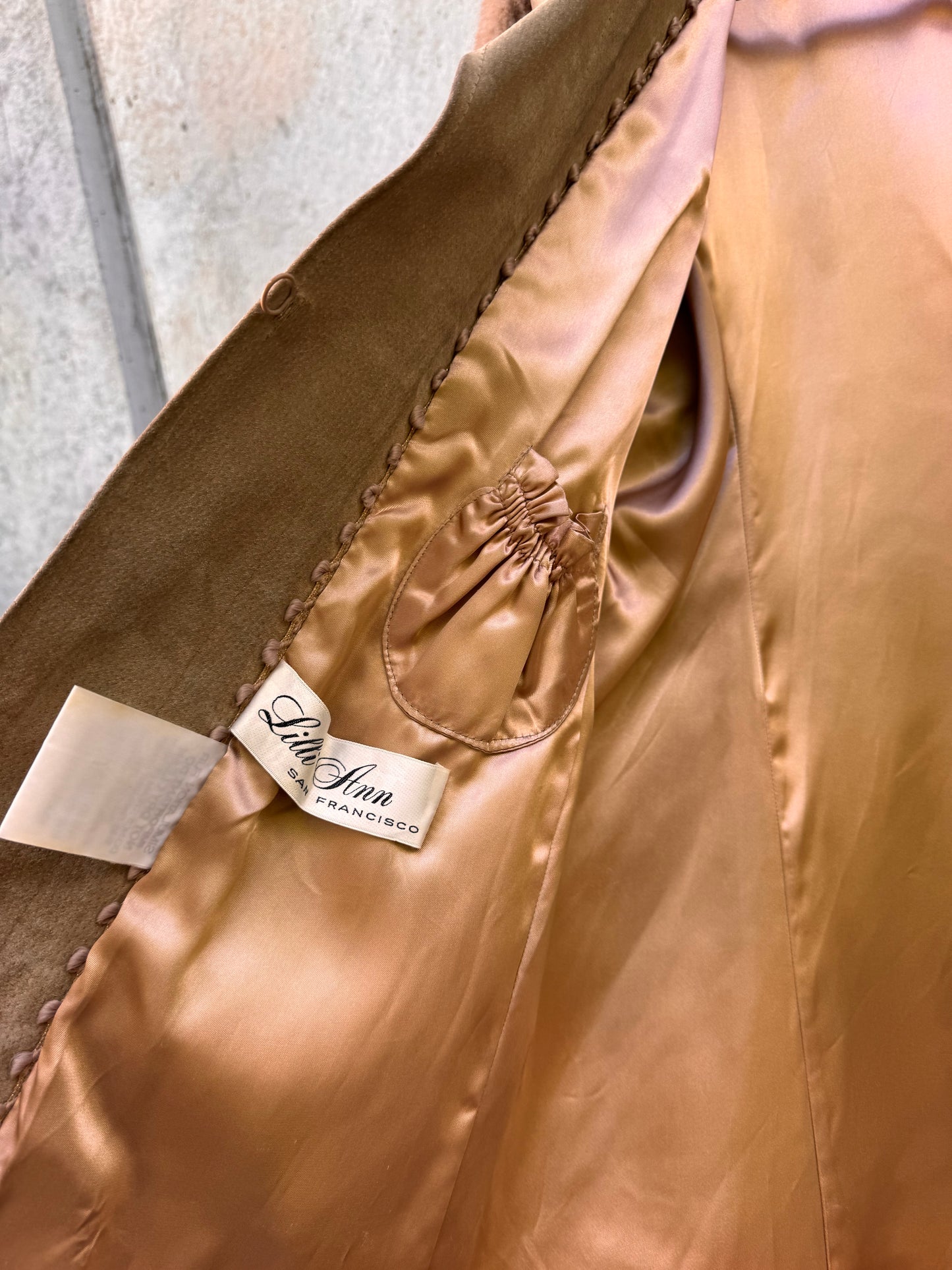 Tan Faux Fur Paneled Jacket