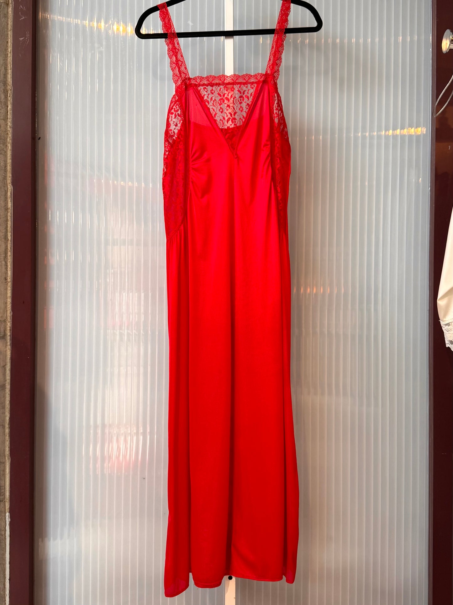 1990s Red Lingerie Slip