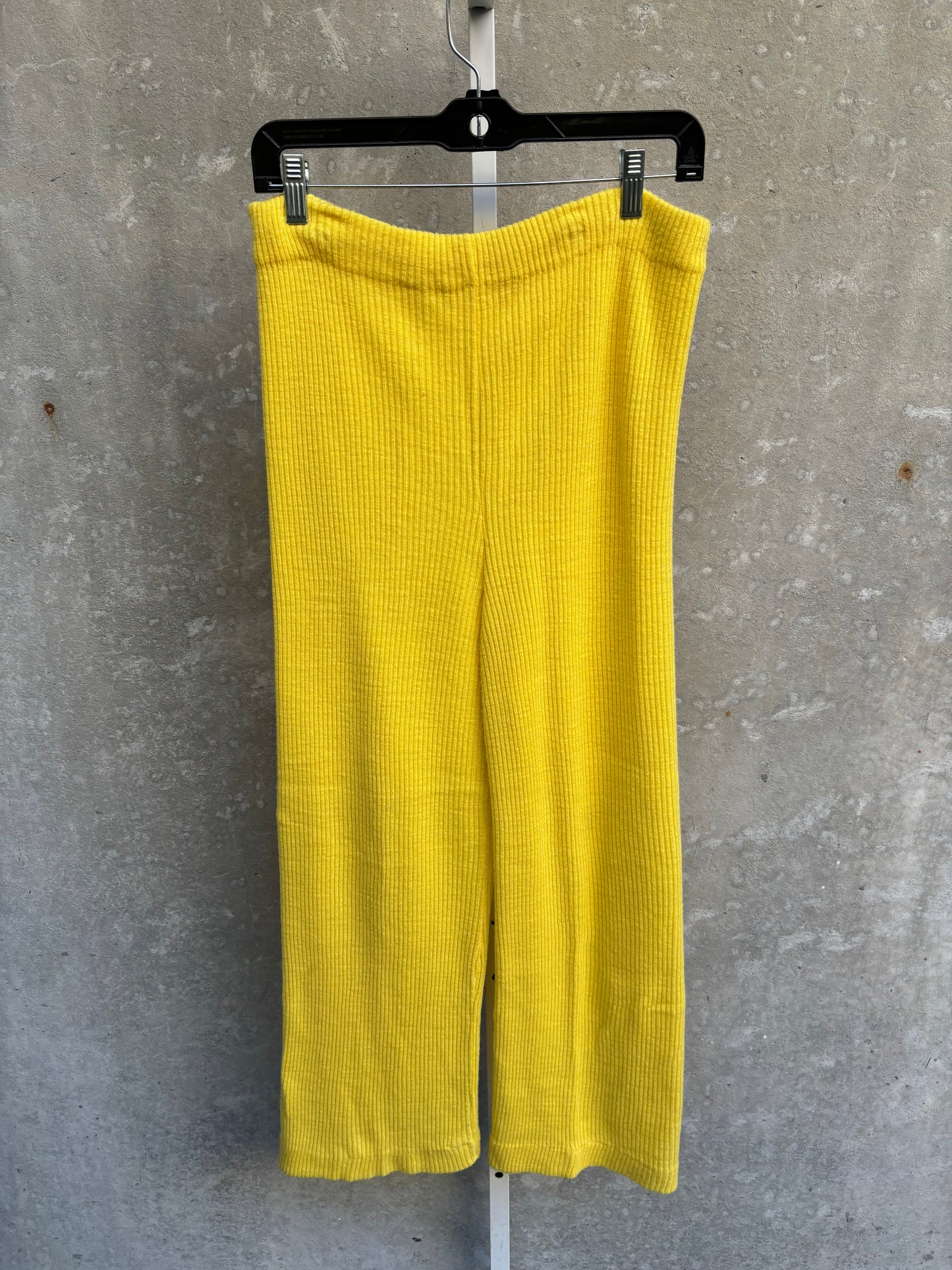 1950s/60s Bright Yellow Ribbed Lounge Pants