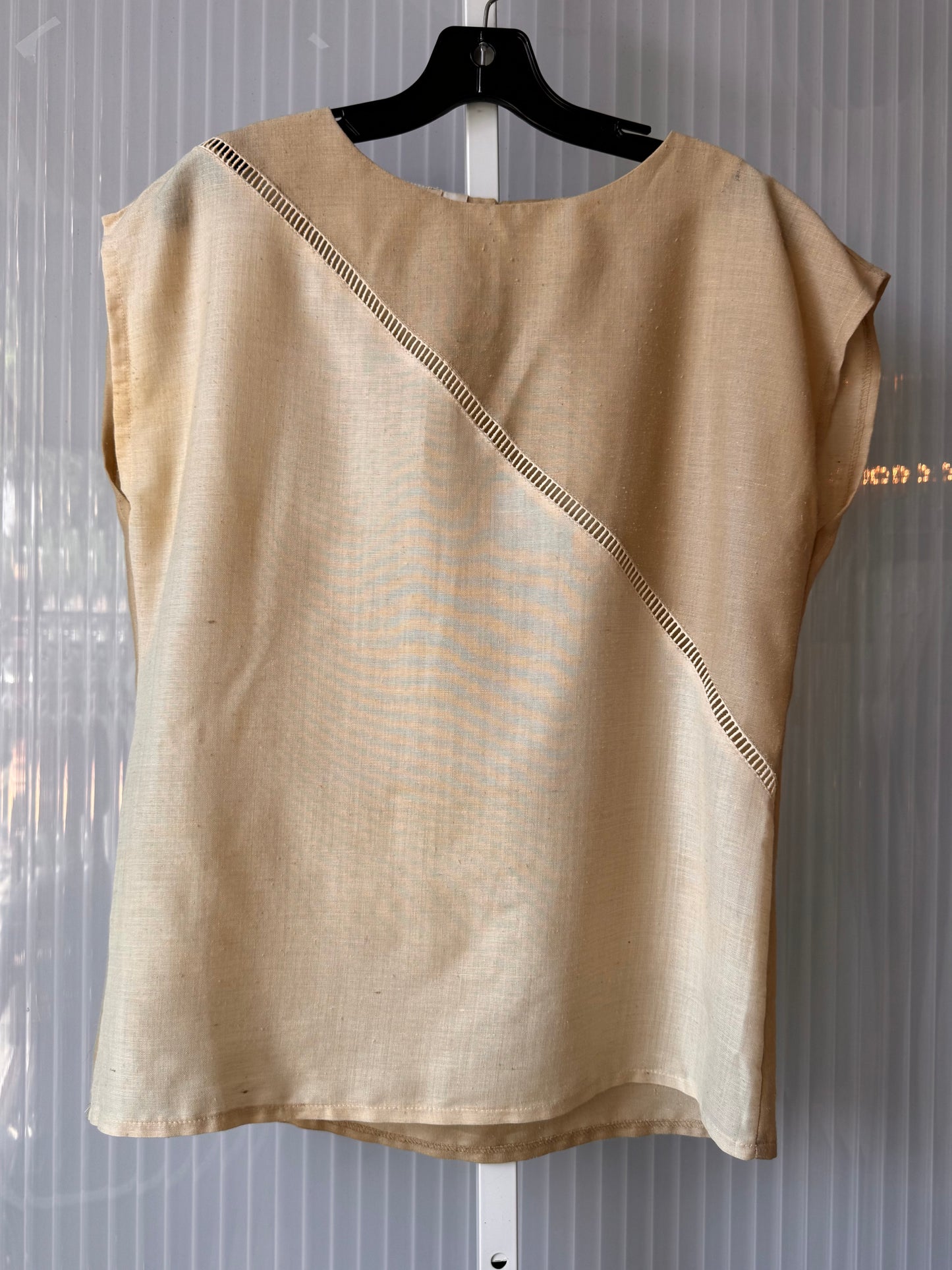1980s Cream Wool Blend Top Jacket & Pants Suit Set