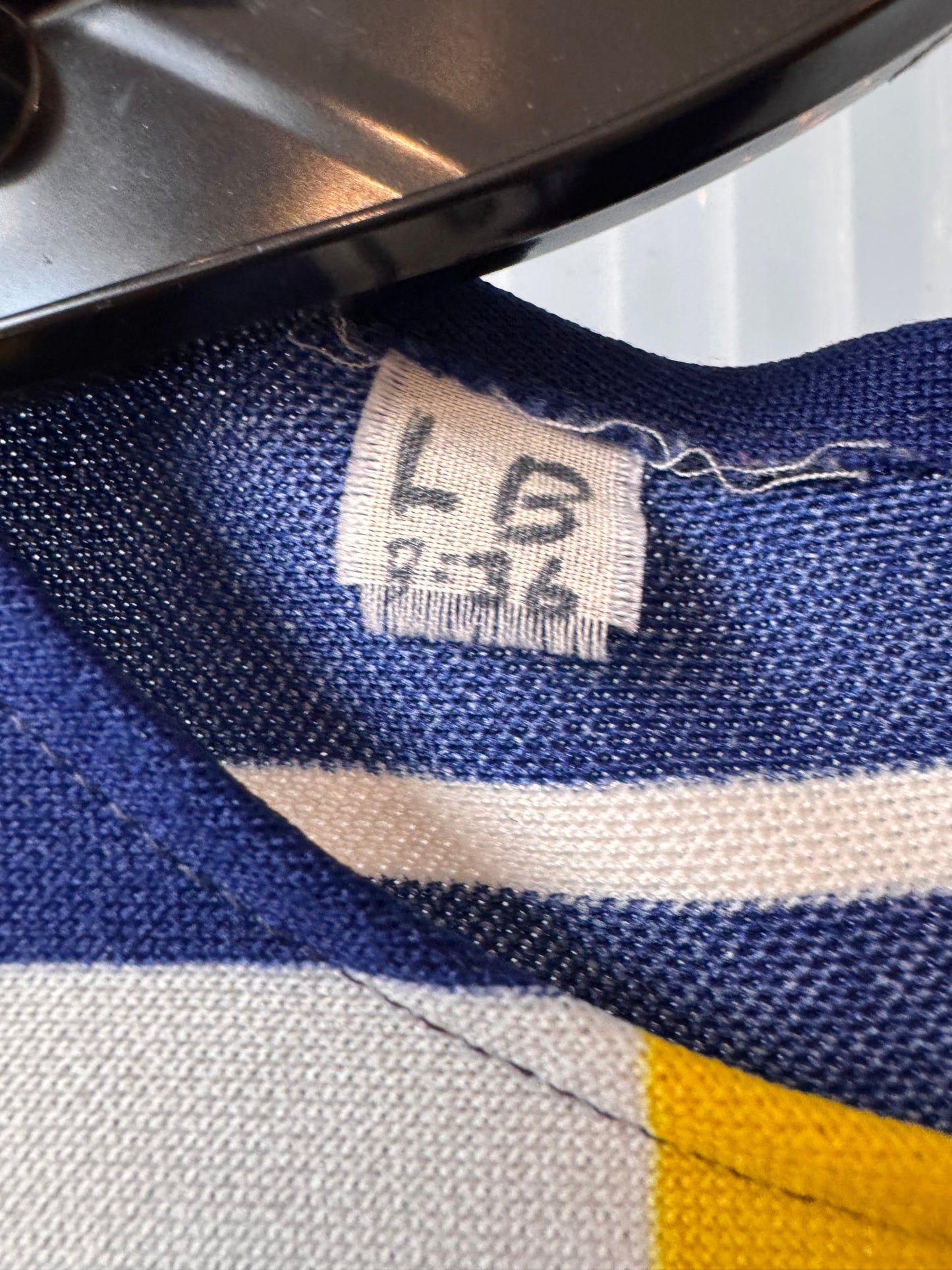 1970s Yellow & Blue Mod Tank Top