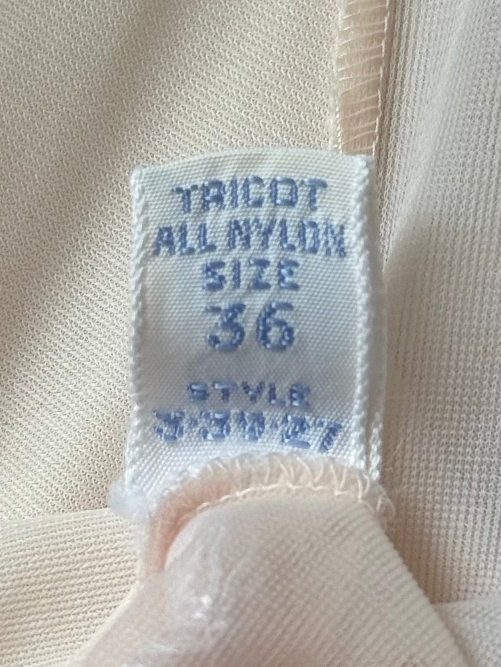 1960s Palest Pink Embroidered Sheer Top Slip Dress