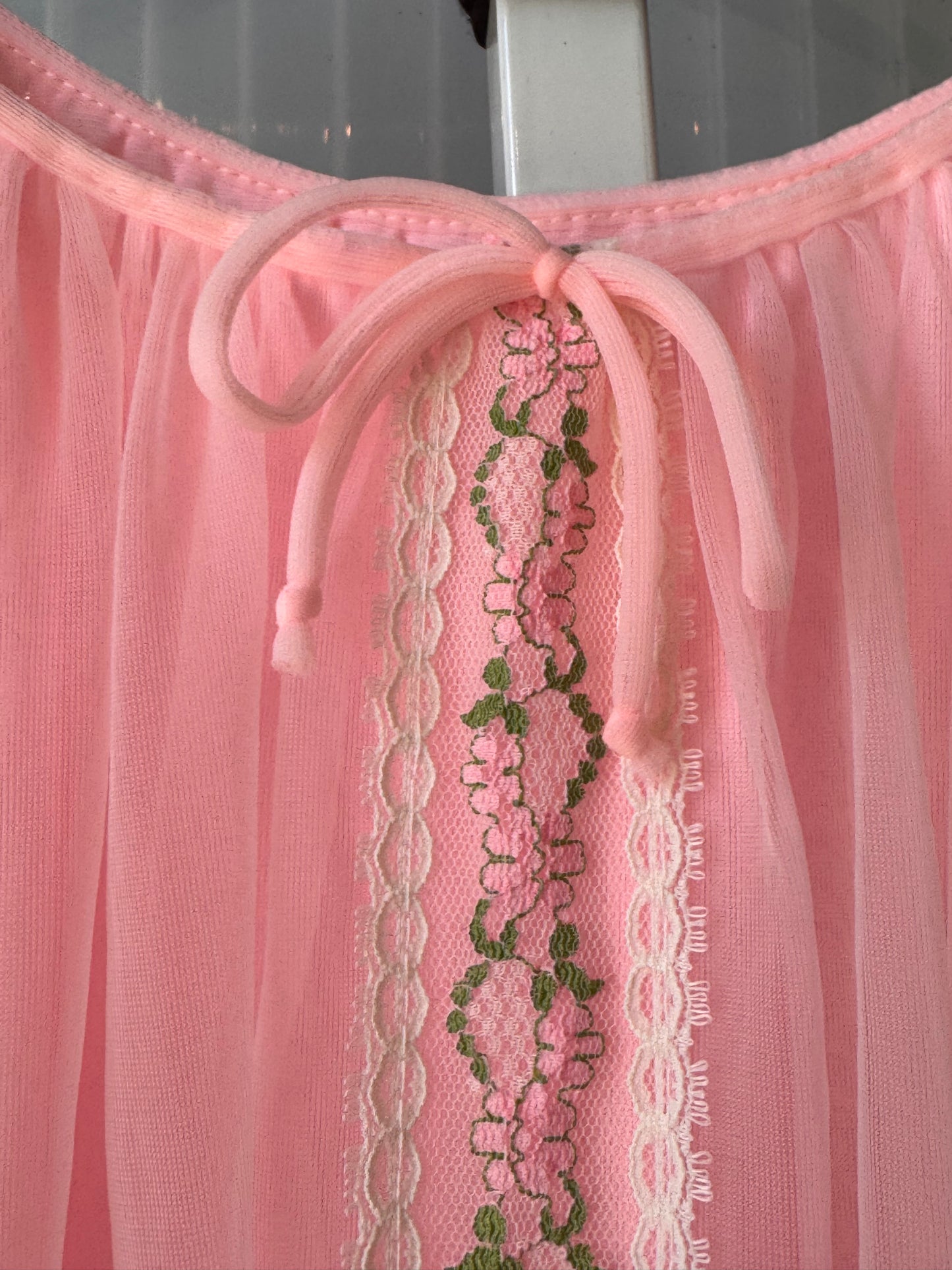 1960s Pink Babydoll Nightgown