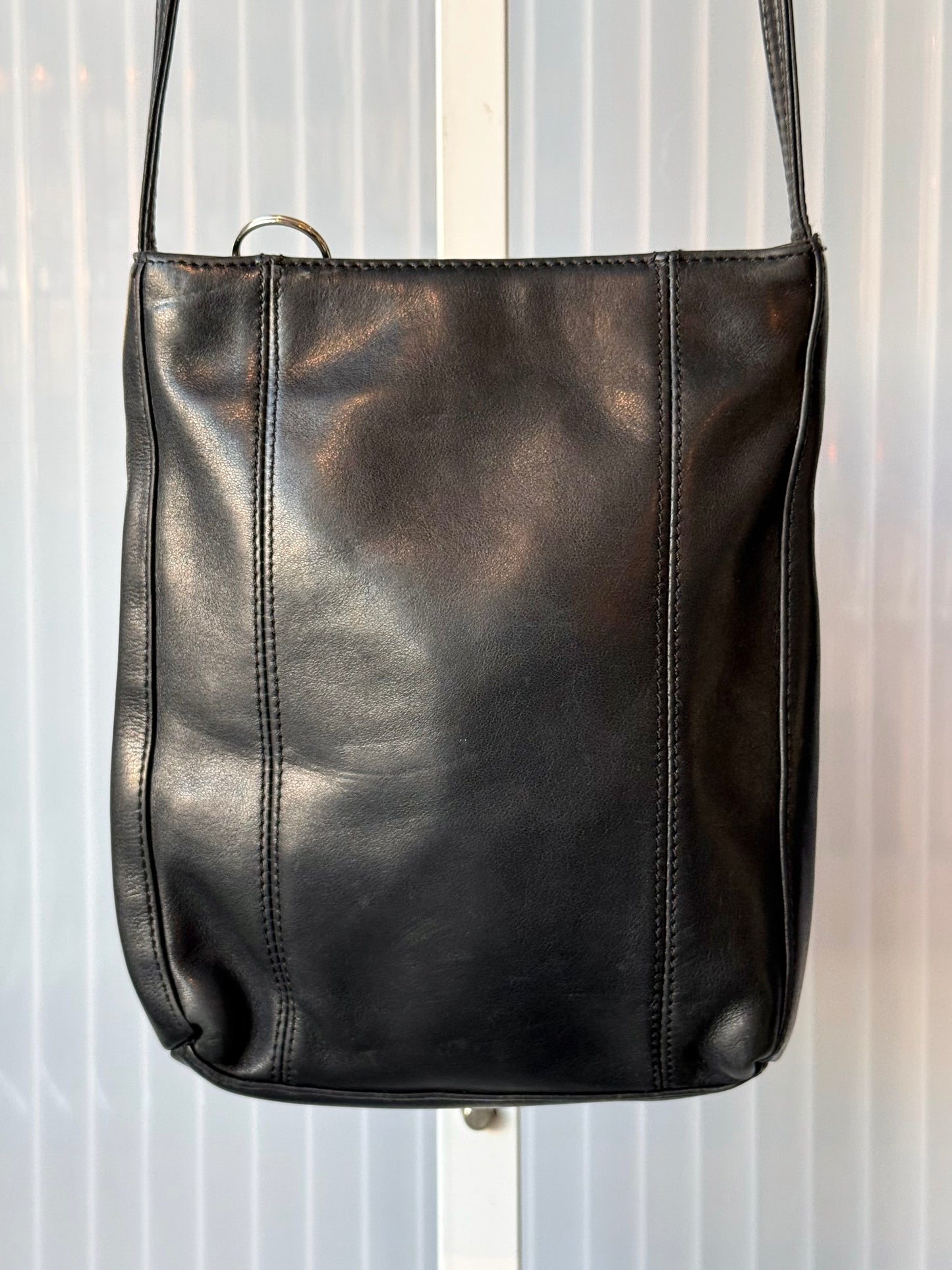 Nine West Black Leather Cross Body Bag