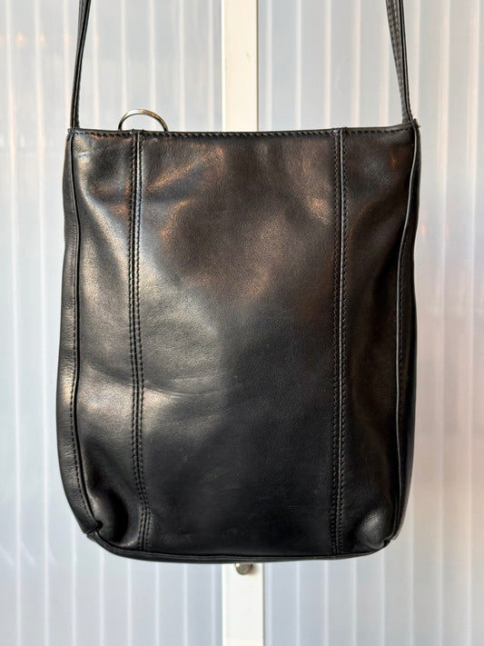 Nine West Black Leather Cross Body Bag