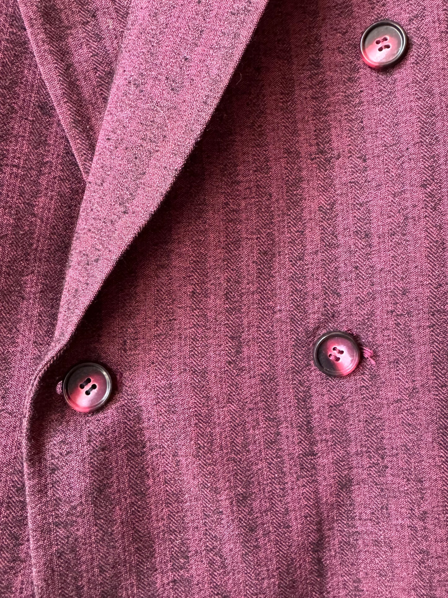 1990s Purple & Black Striped Suit Set