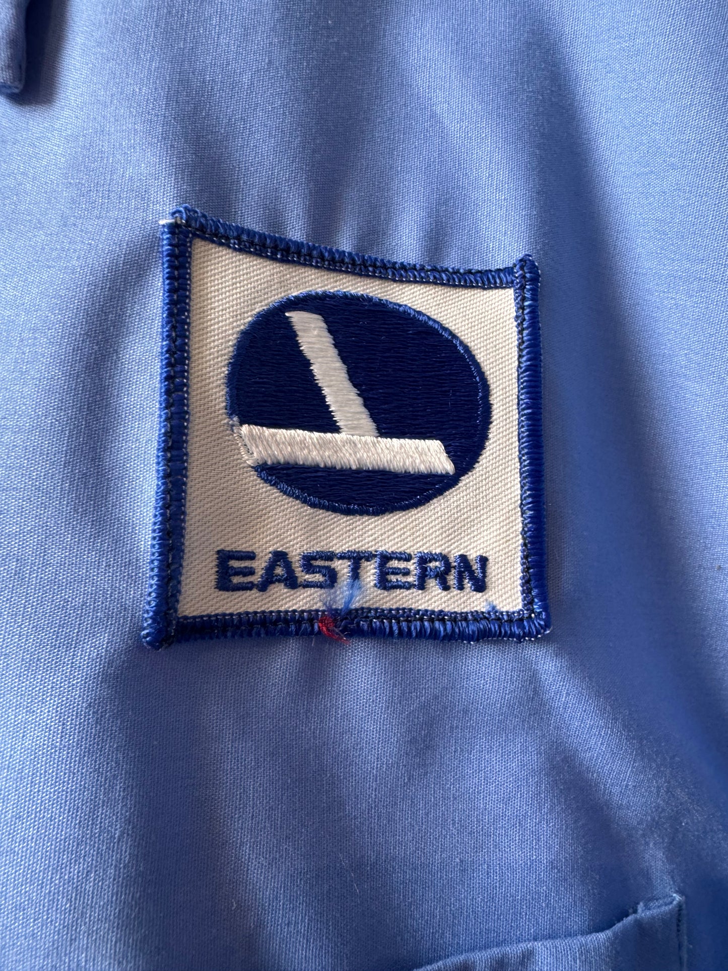 1970s Eastern Airlines Machinists Blue Work Shirt