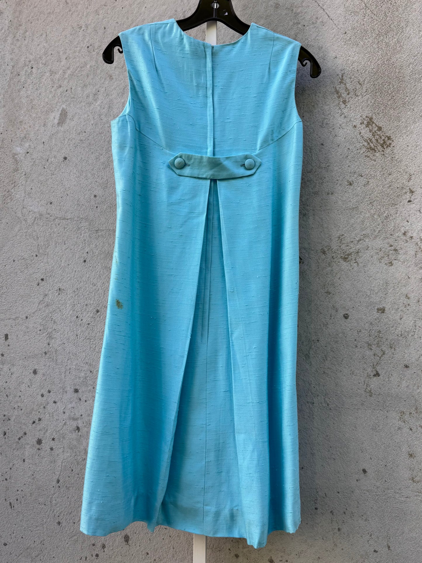 1960s Blue Sheath Dress