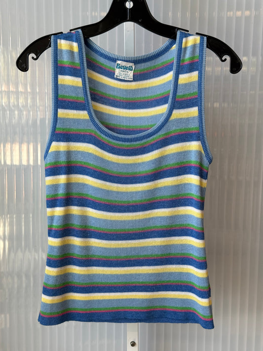 1970s Primary Color Knit Tank Top