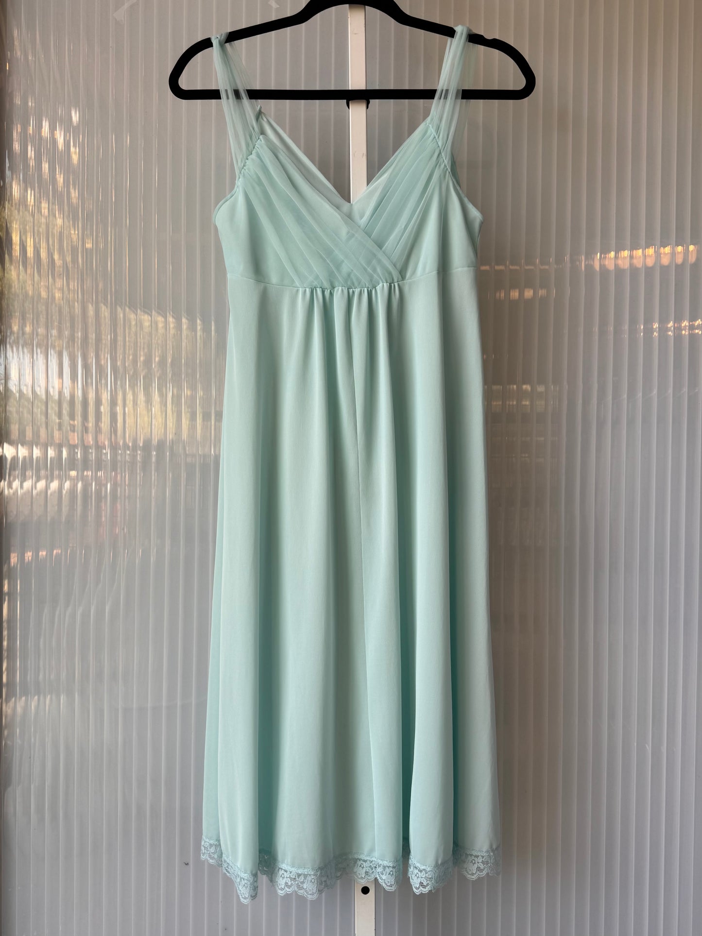 1950s Mint Blue Nightgown