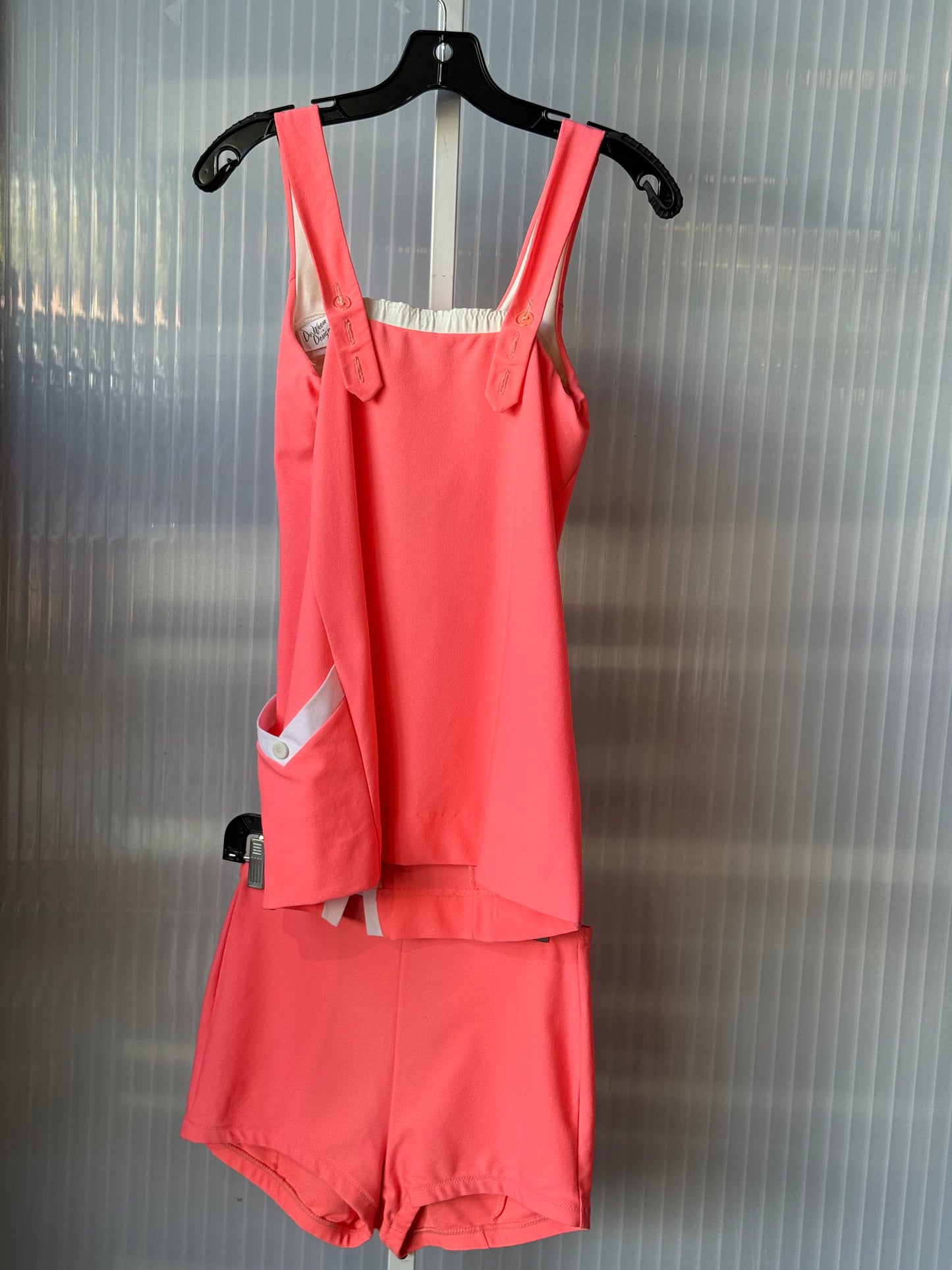 1960s DeWeese Design Coral Pink 2-Piece Swimsuit