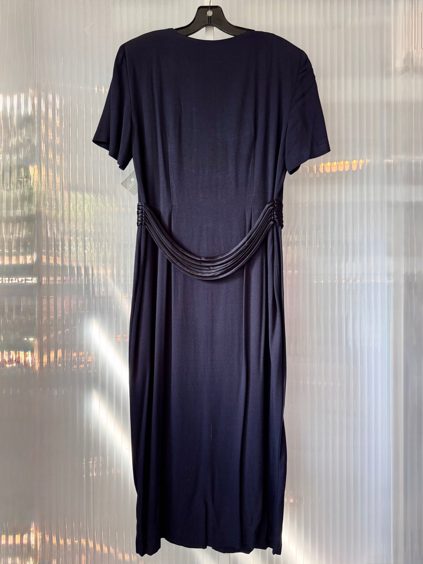 1980s does 40s Navy Blue Dress
