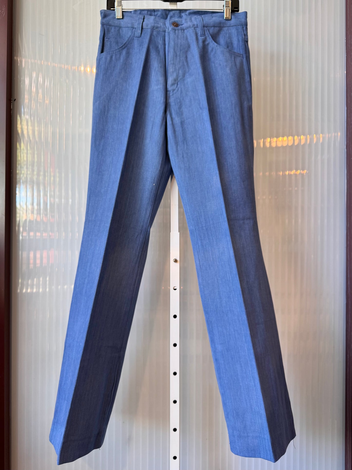 1970s Blue Chambray Trousers