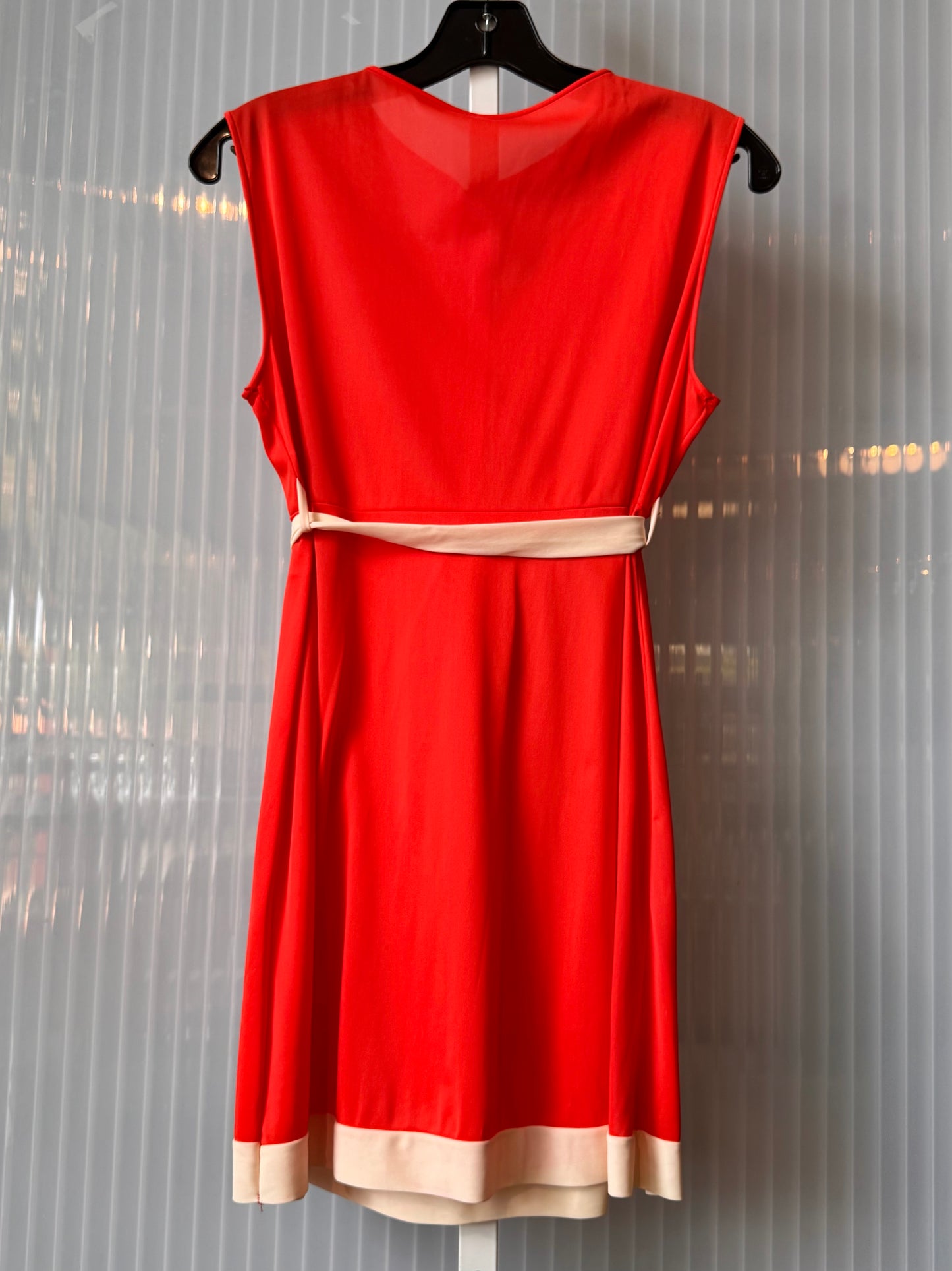 1960s Tangerine & Cream Minidress Nightgown