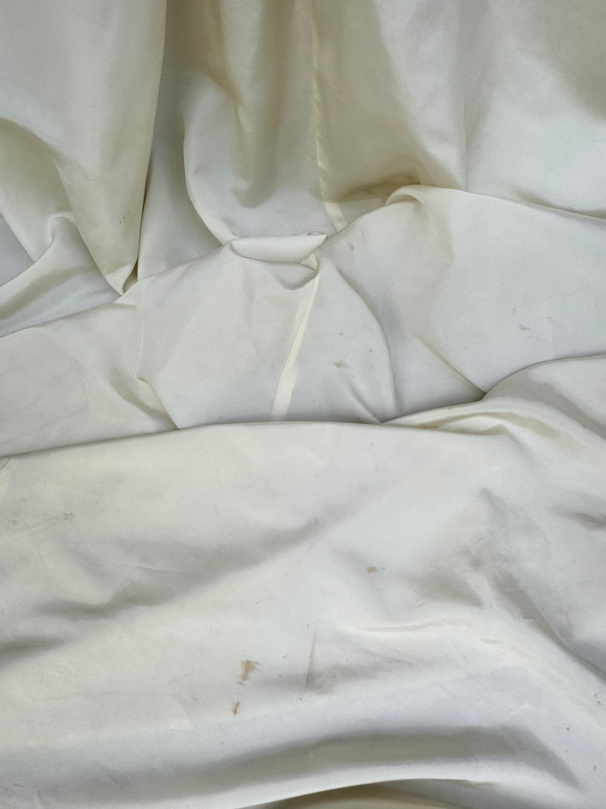 1940s Cream Bodice-Ruching Wedding Dress