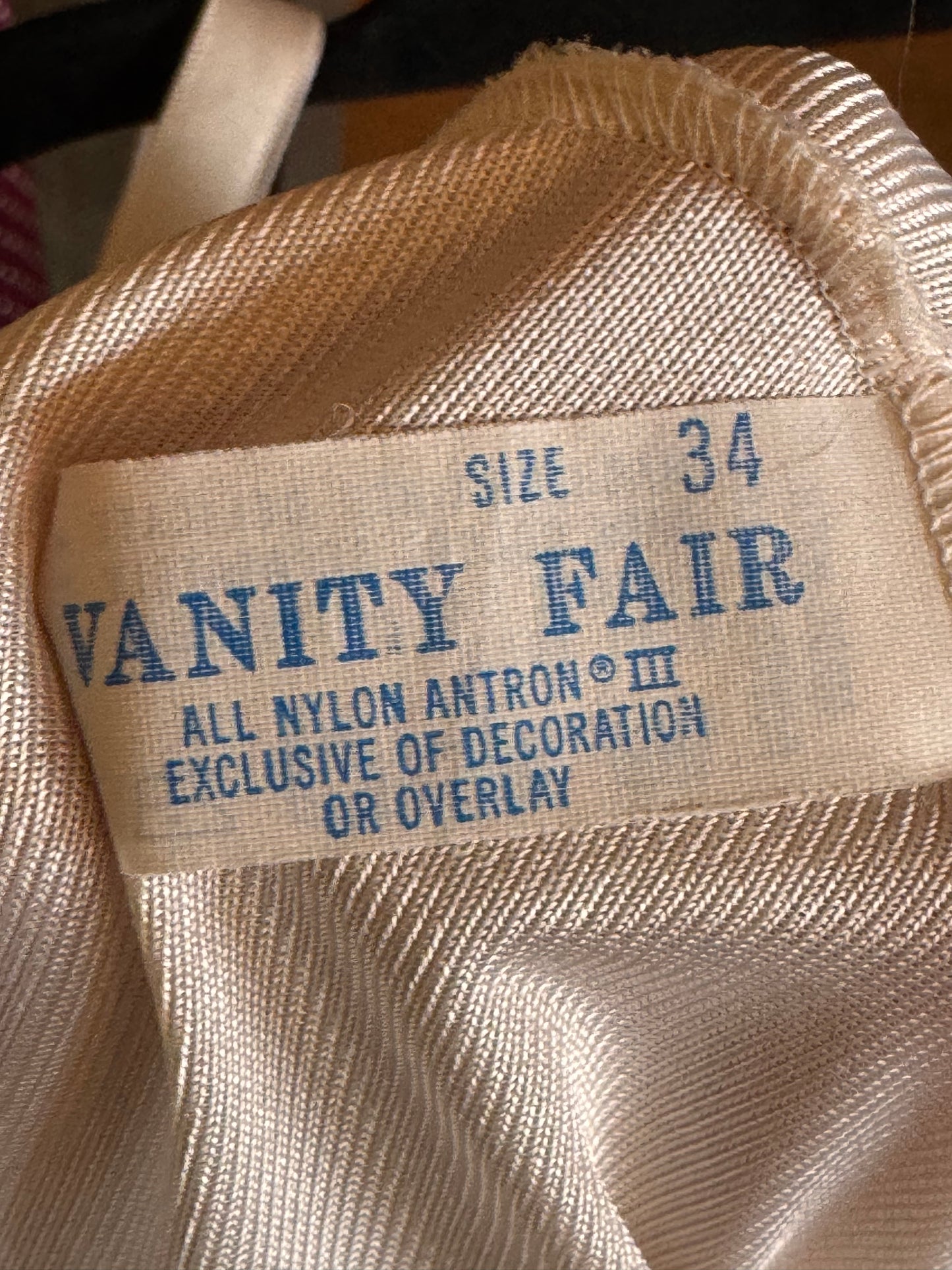 1970s Vanity Fair Pink Slip