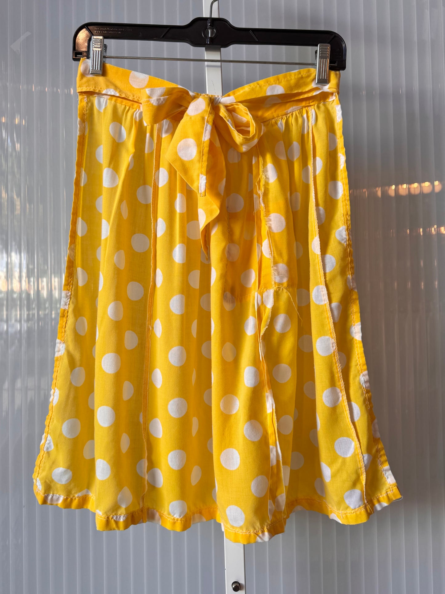 Yellow & White Polka Dot Apron