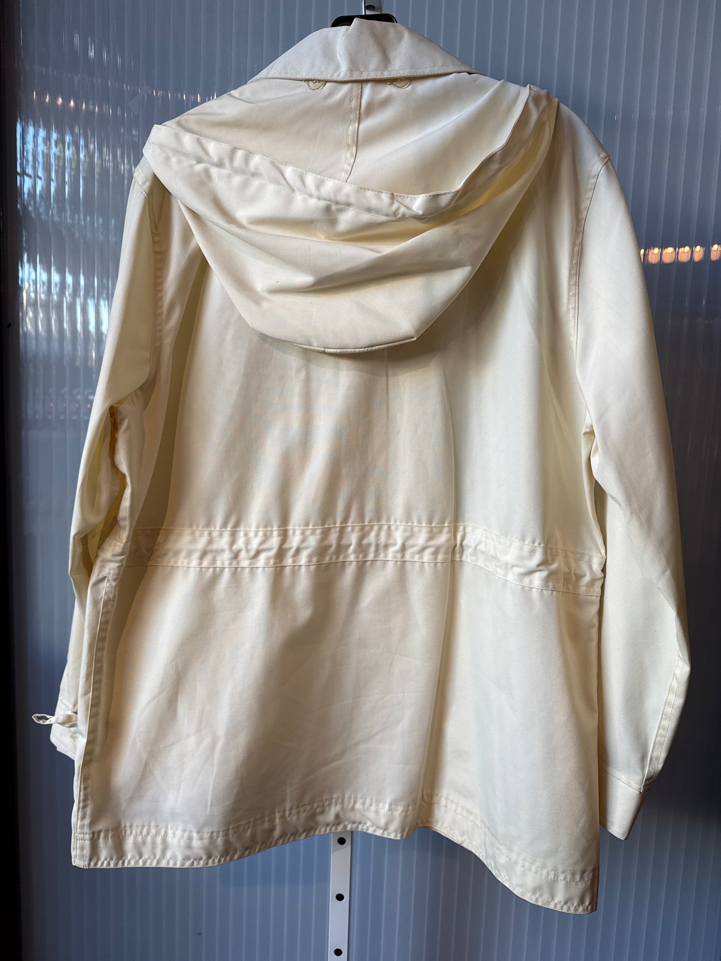 1960s Sears Cream Cinch-Waist Rainjacket