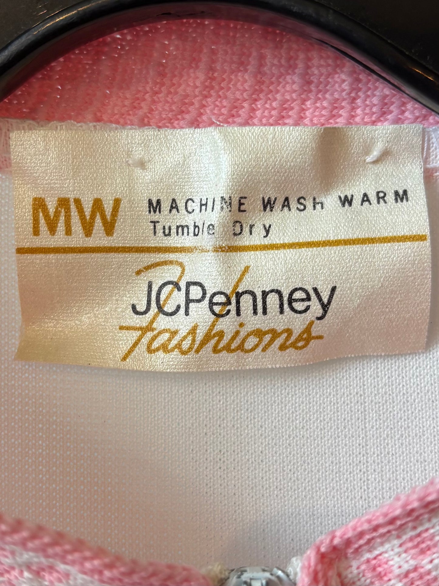 1970s Pink and White Check Vest, Top, & Pants Set