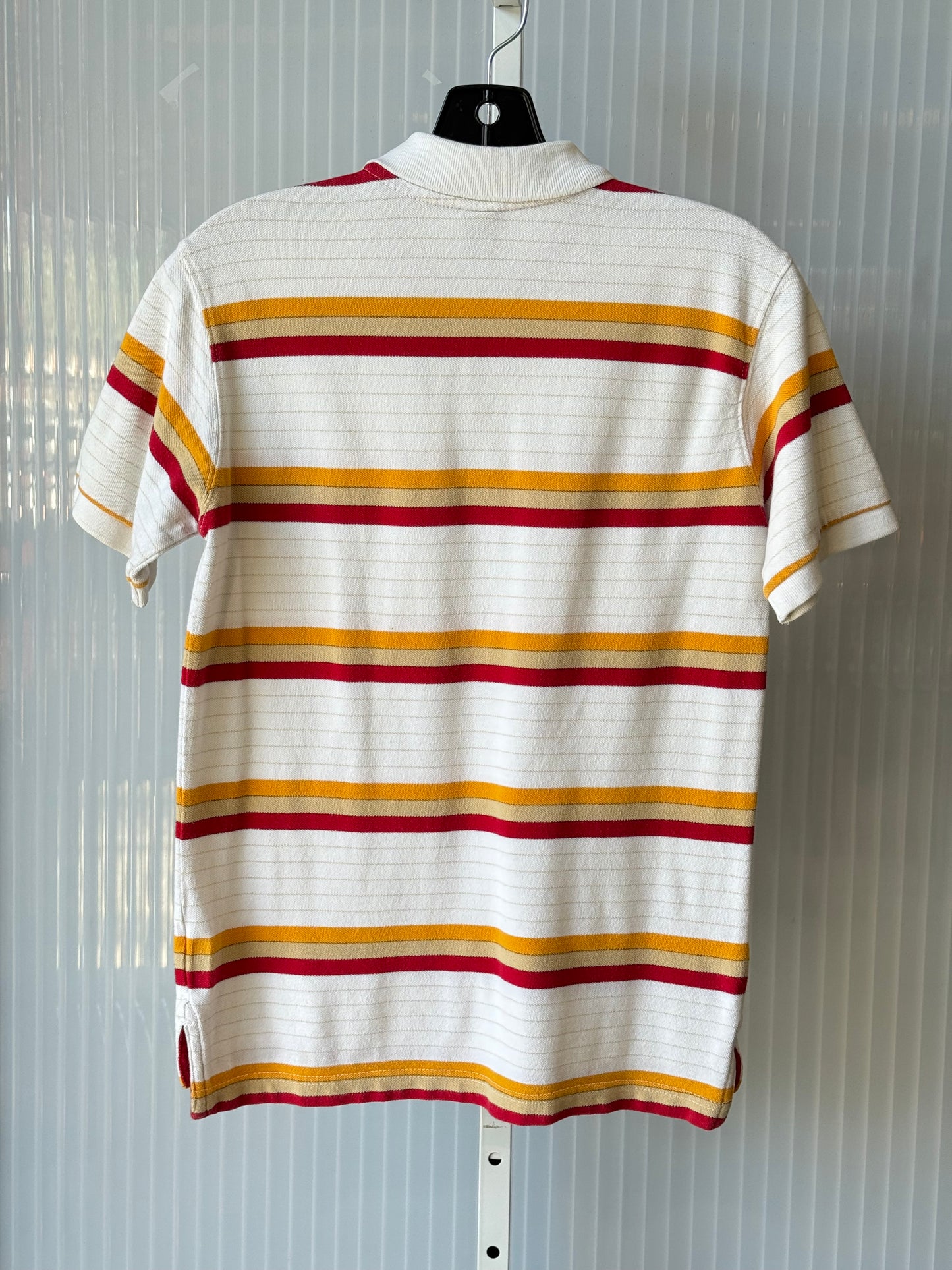 Y2K ecko White Red & Yellow Striped Collared Shirt