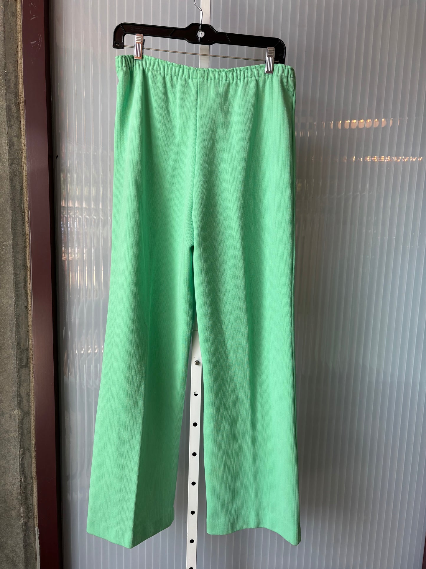 1970s Mint Green Vest & Pants Set w/ Silver Studs