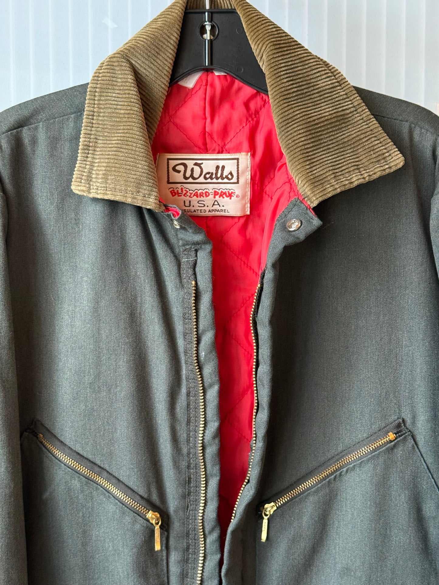 1980s Green-Grey Insulated Workwear Coveralls