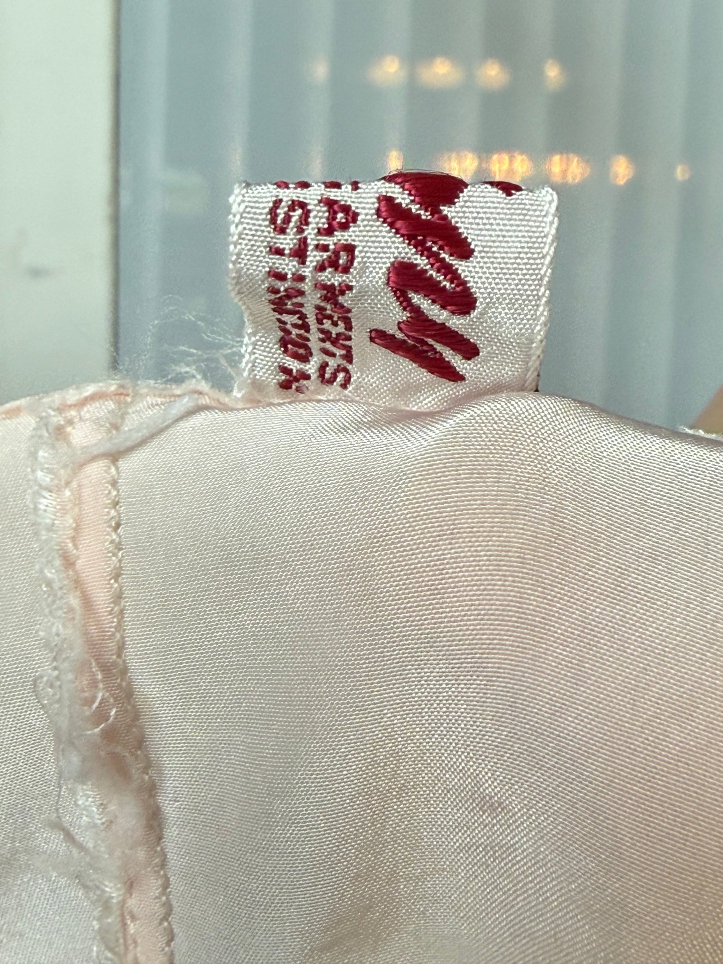 1950s Light Pink Lacy Bed Jacket Capelet