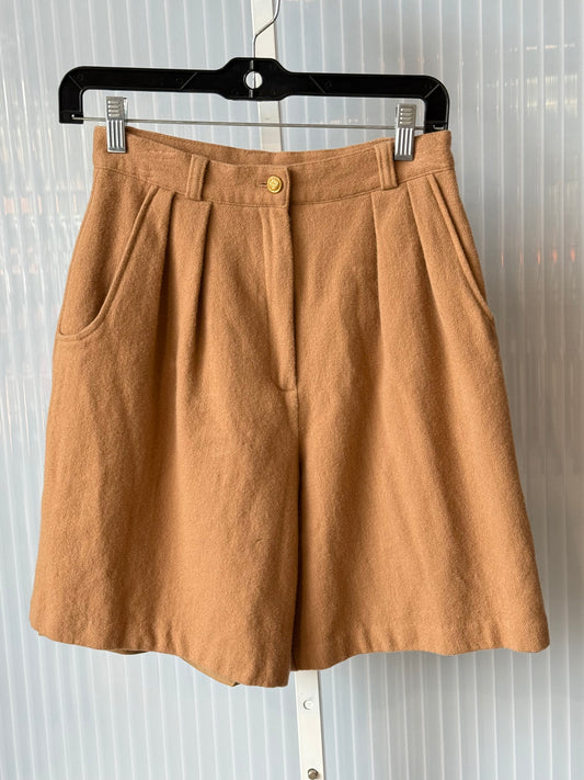 1980s 100% Wool Tan Shorts