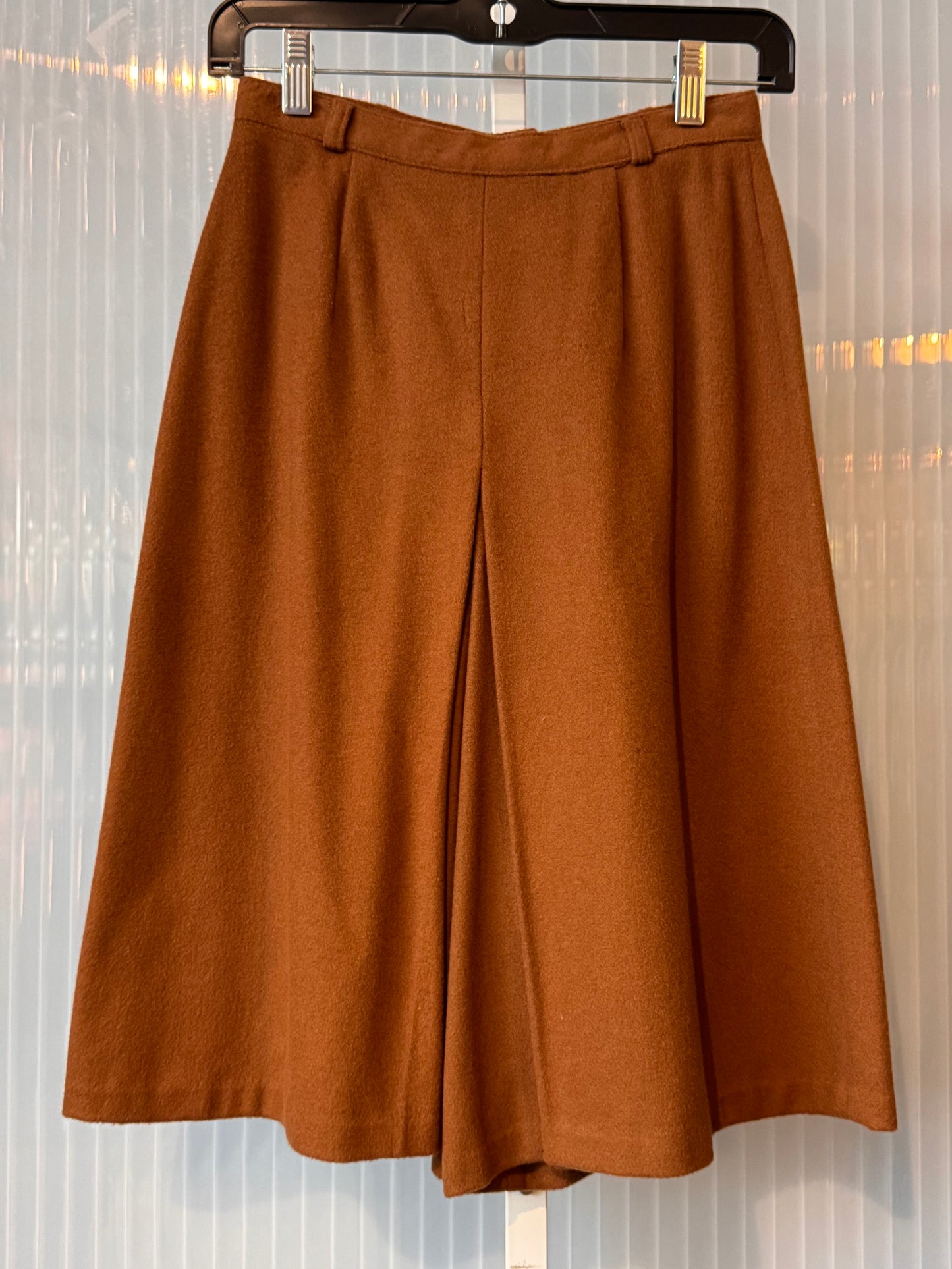 1970s Tan Wool Cullottes