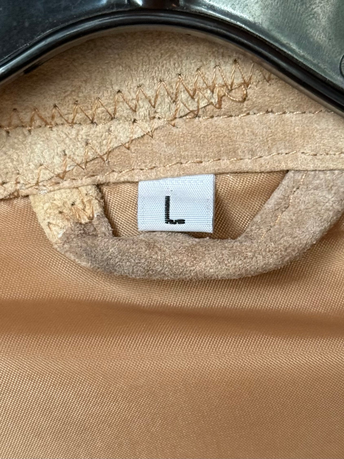 1980s Patchwork Suede Snap-Up Leather Jacket