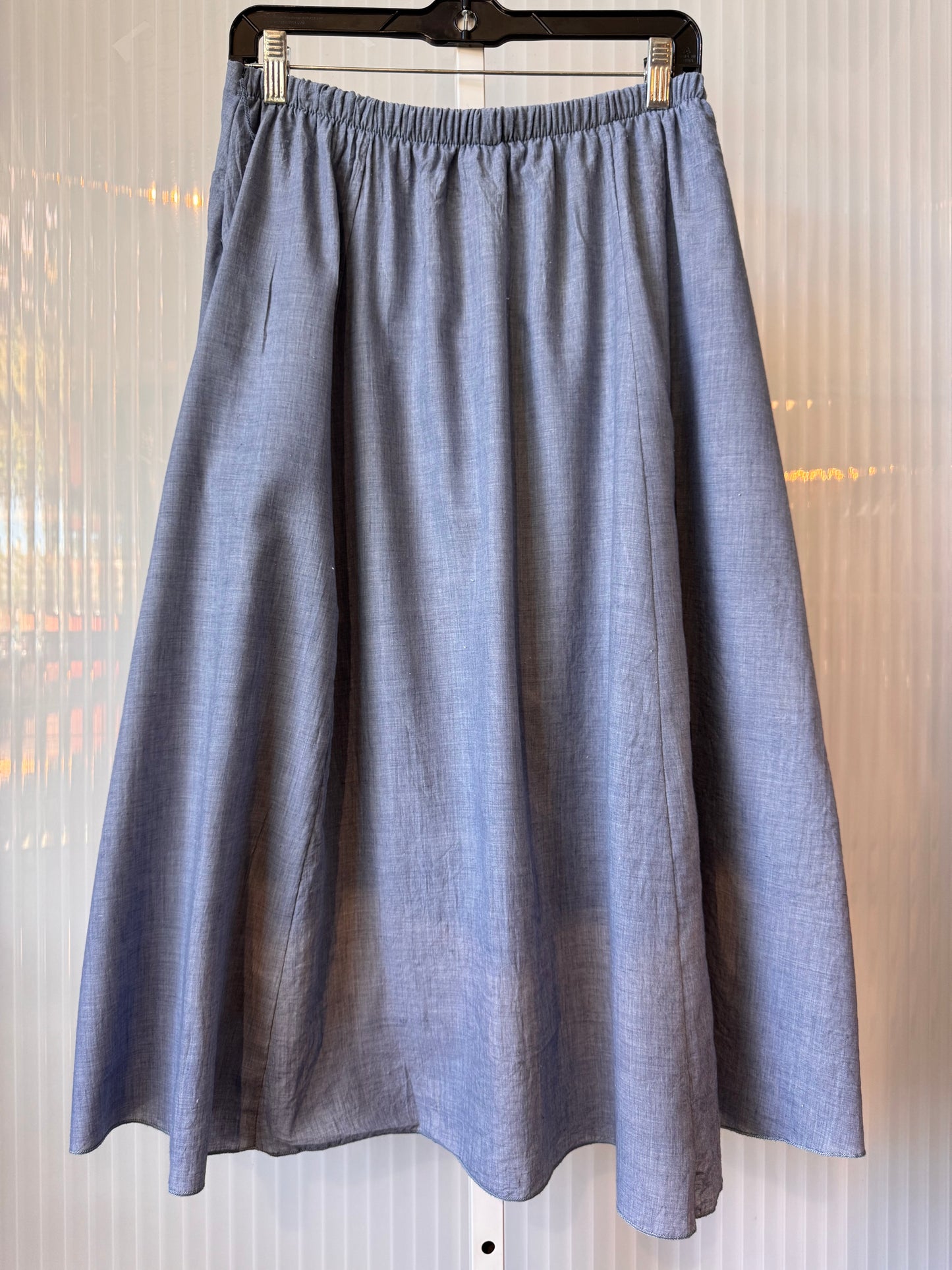 2000s Blue Chambray Skirt