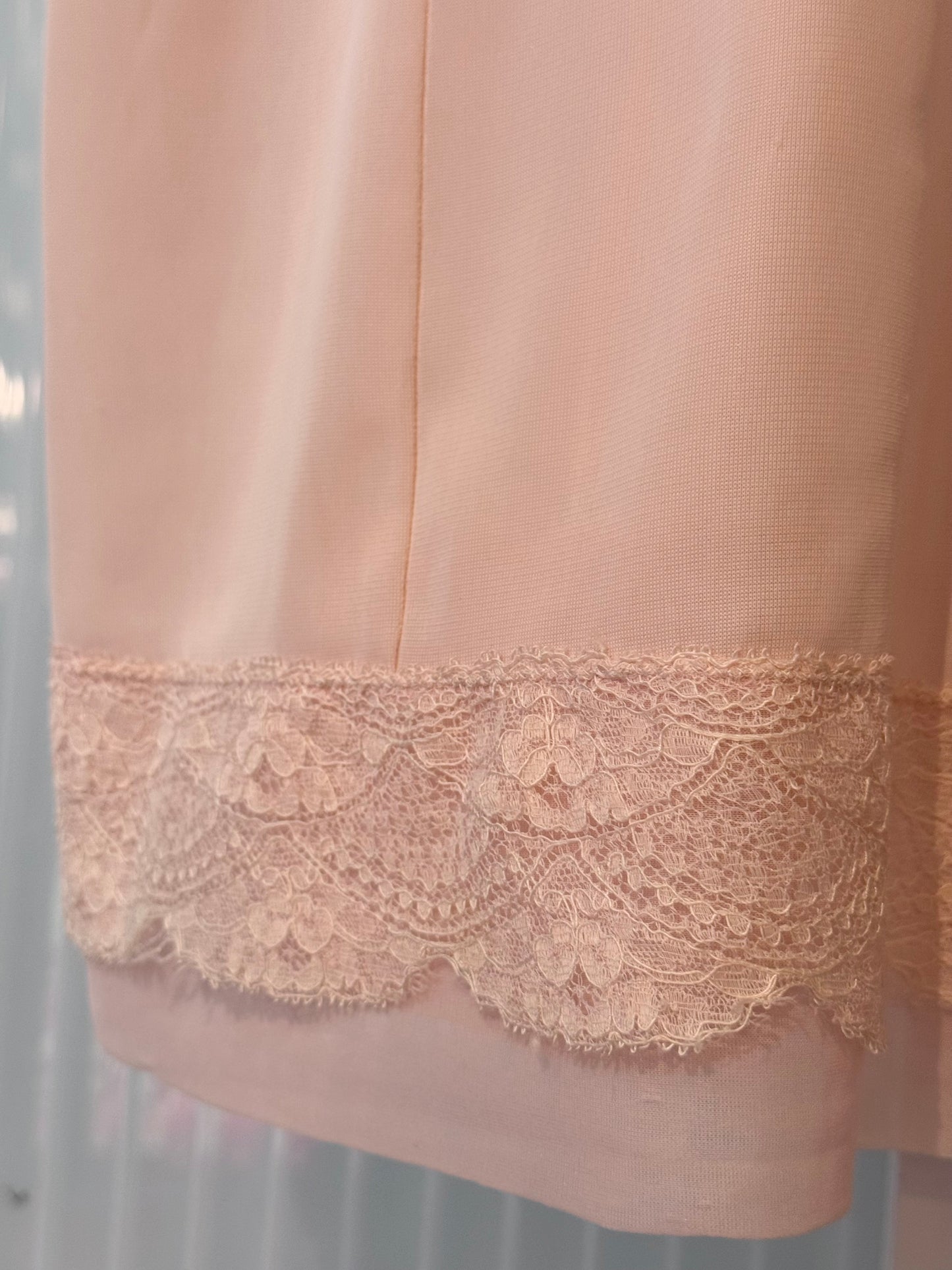 1960s Baby Pink Slip with Lace Cups