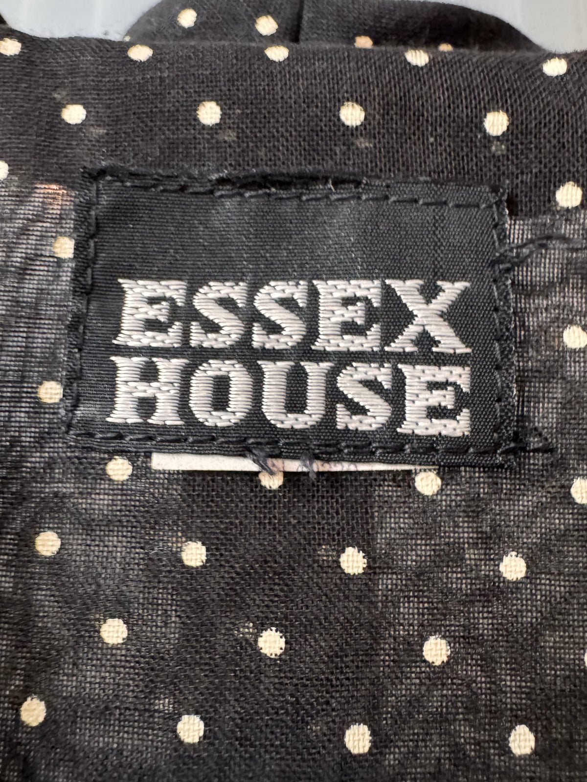 1980s Black & White Polka Dot Shirtwaist Dress