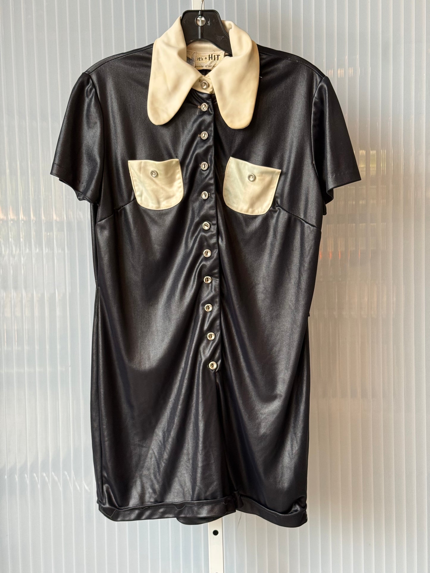 Late 60s Early 70s Black & White Romper