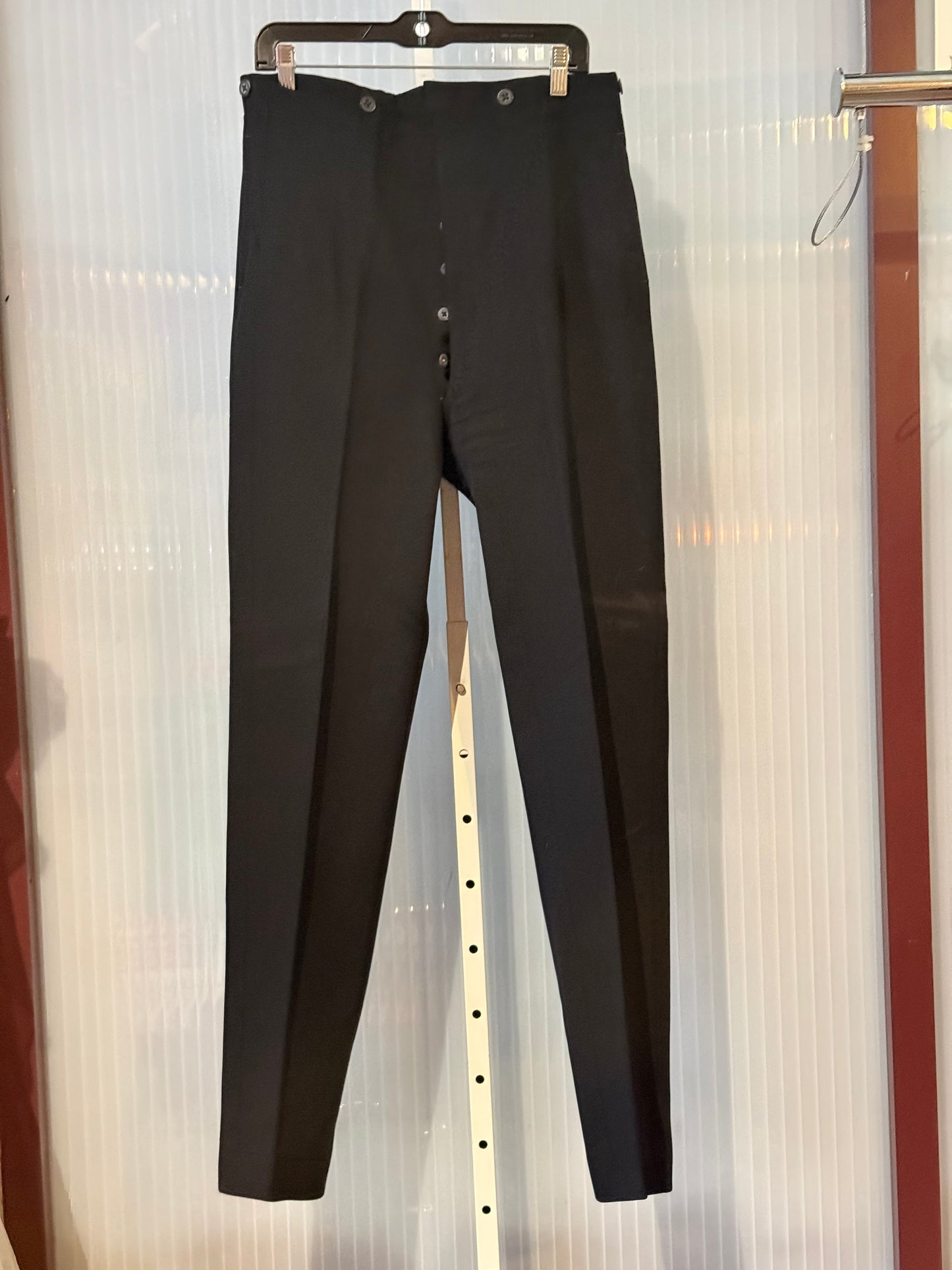 Edwardian Era Black Tailcoat Vest & Pants Set