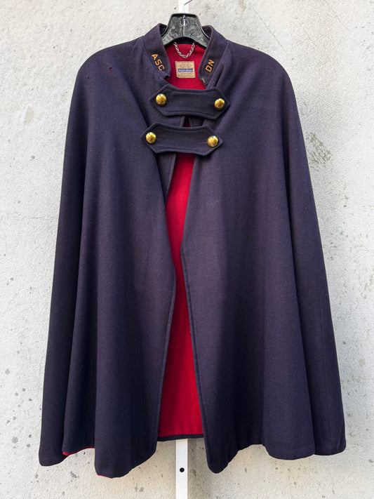 1940s WWII Navy Blue Nurse's Cape
