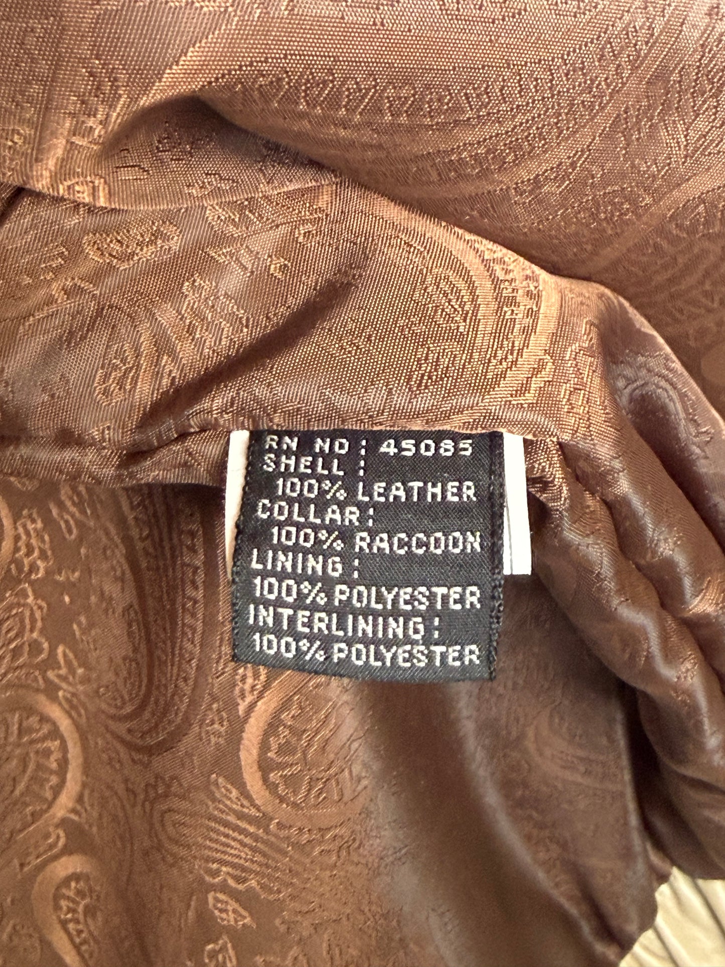 1980s Cream Leather Paneled Bomber Jacket