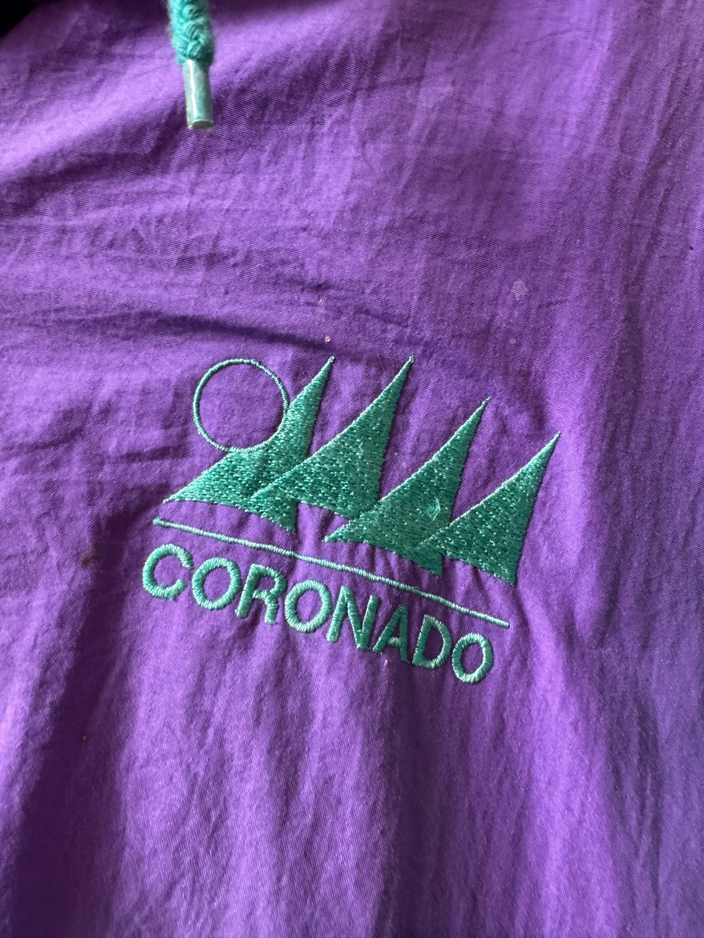 1980s Purple & Teal Windbreaker Jacket