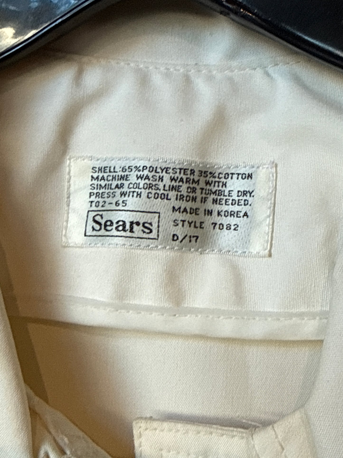 1960s Sears Cream Cinch-Waist Rainjacket