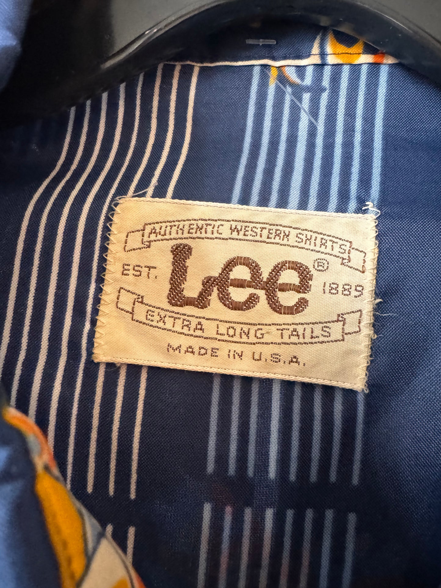 Lee Blue & Orange Western Shirt