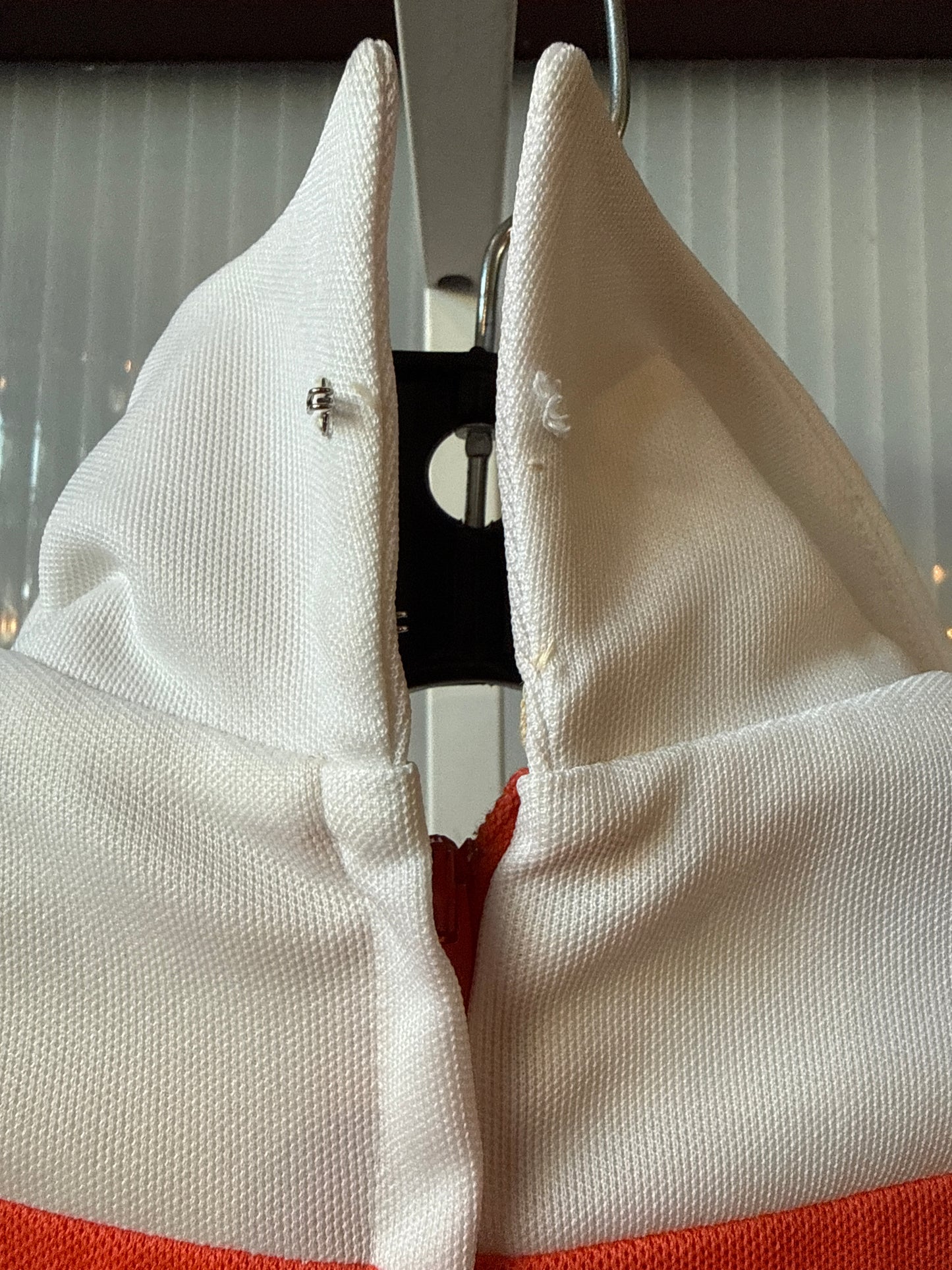 1970s Orange & White Dress