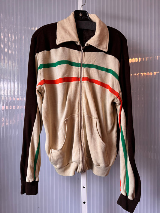 1970s Brown Zip Up Jacket