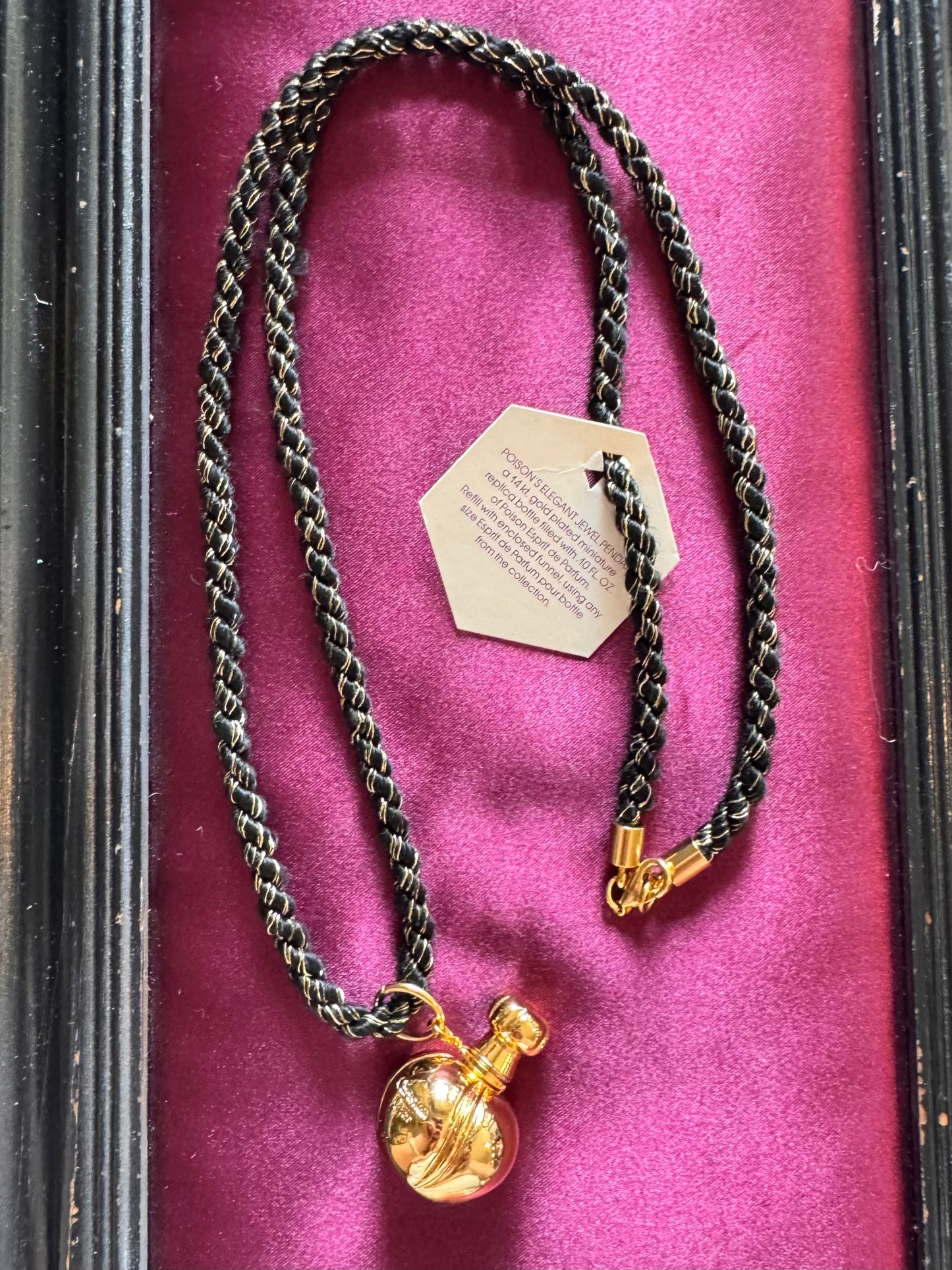 Christian Dior Poison Gold Bottle Necklace
