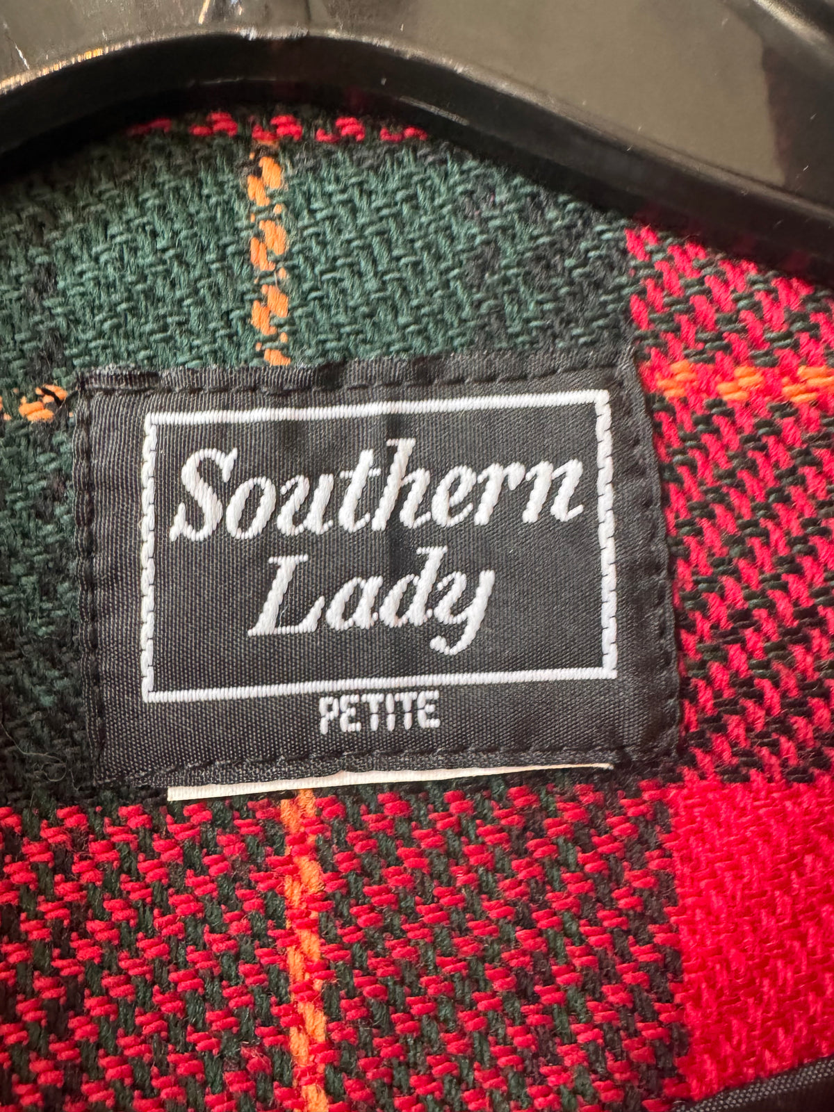 1990s Red & Green Plaid Blazer